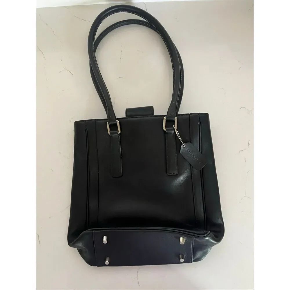 Vintage Coach Classic Bonnie Legacy Slim Tote Black